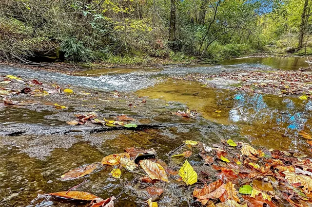 a view of a lake with houses