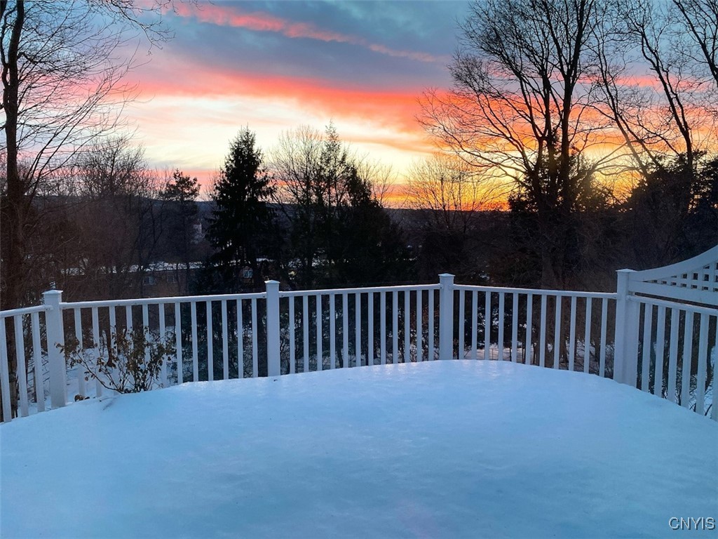 4840 Westfield Drive Manlius, NY 13104 - Photo 48 of 48 Sunsets on a snowy night seen from the deck are st