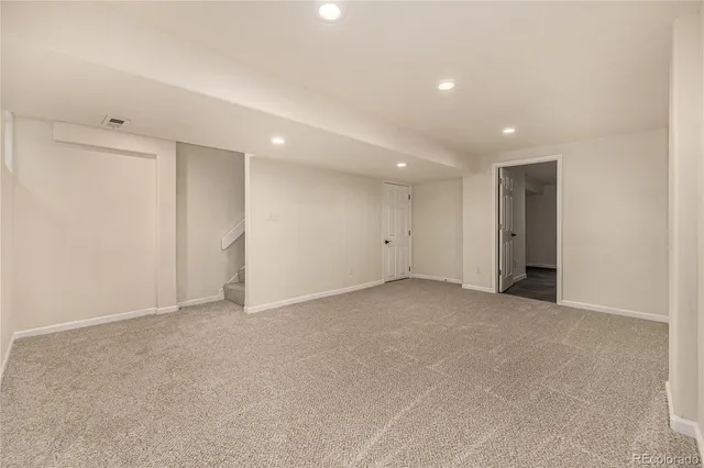 a view of an empty room