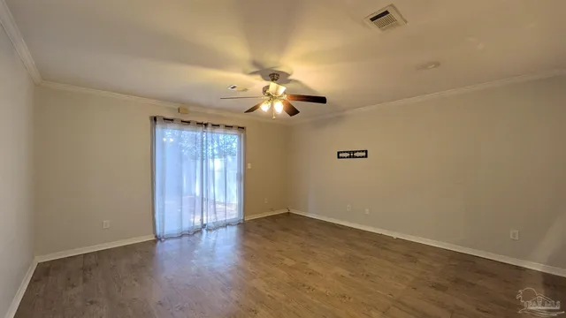 wooden floor in an empty room