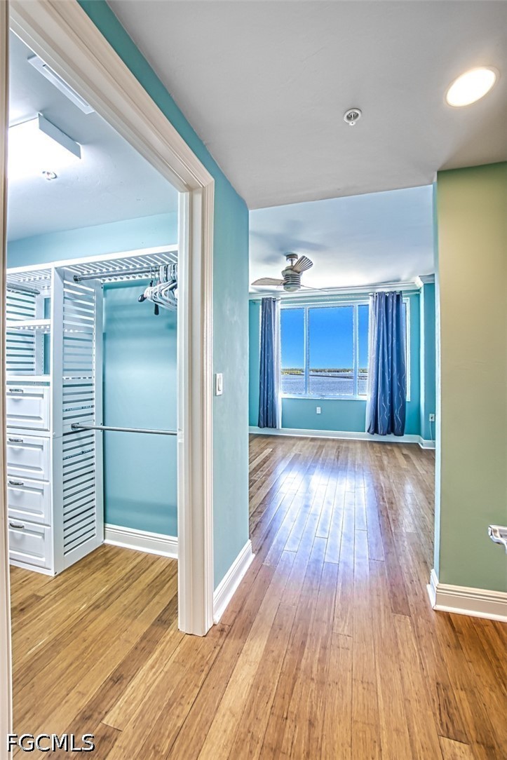 2104 West First Street, Unit 1004 Fort Myers, FL 33901 - Photo 29 of 42 a view of empty room with wooden floor