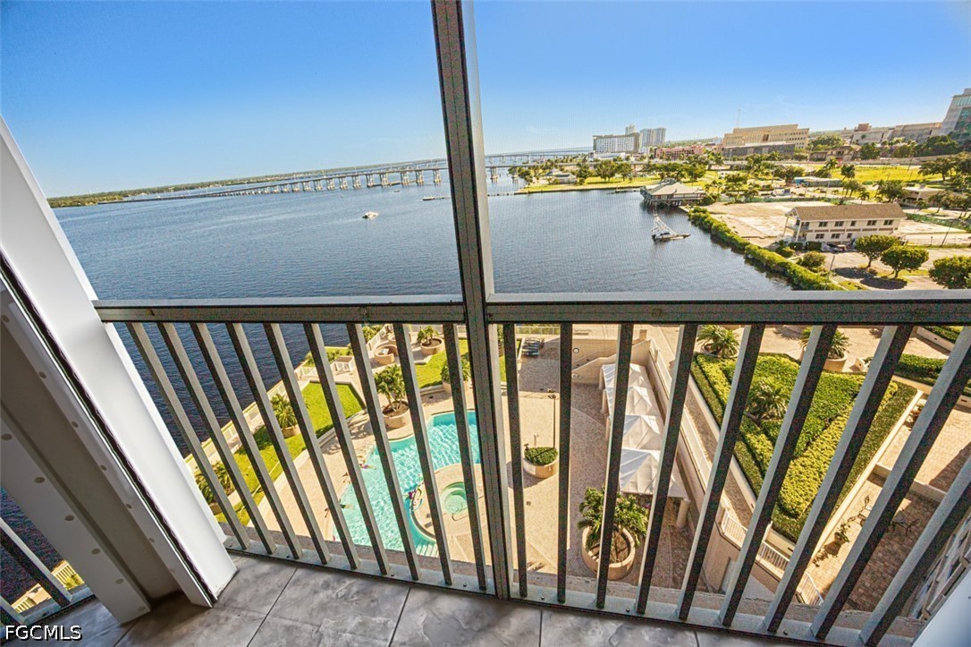 2104 West First Street, Unit 1004 Fort Myers, FL 33901 - Photo 6 of 42 a view of a balcony with city view