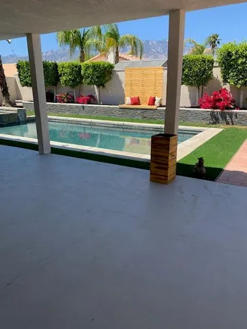 a view of outdoor space and porch