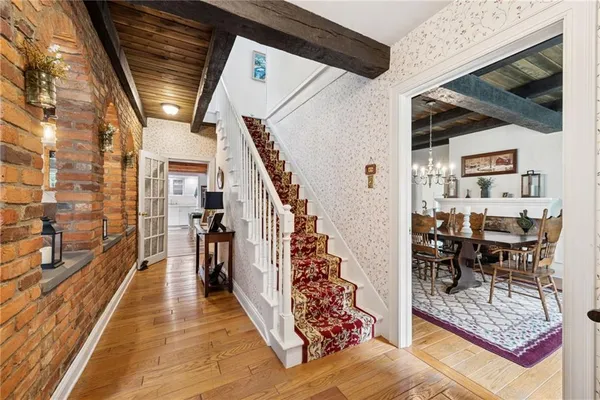 a view of entryway and hall