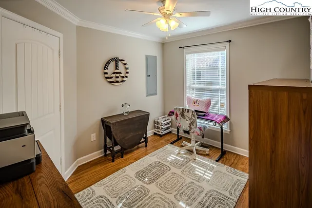 a room with furniture and a window