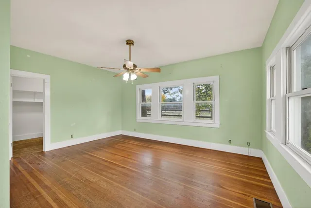 a view of lake and mountain