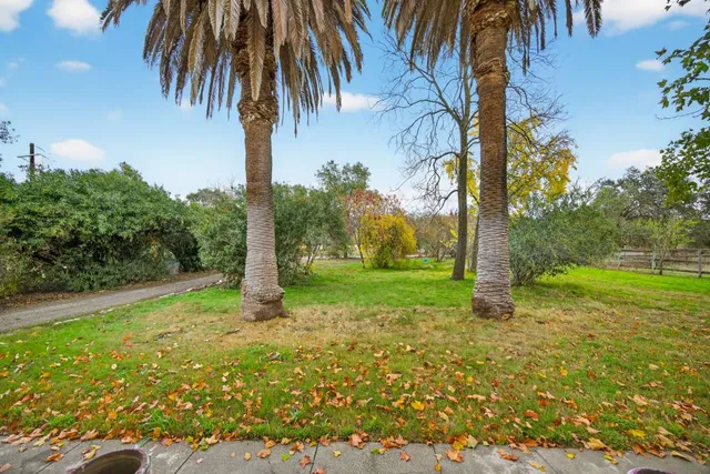 a view of empty room with wooden floor and window