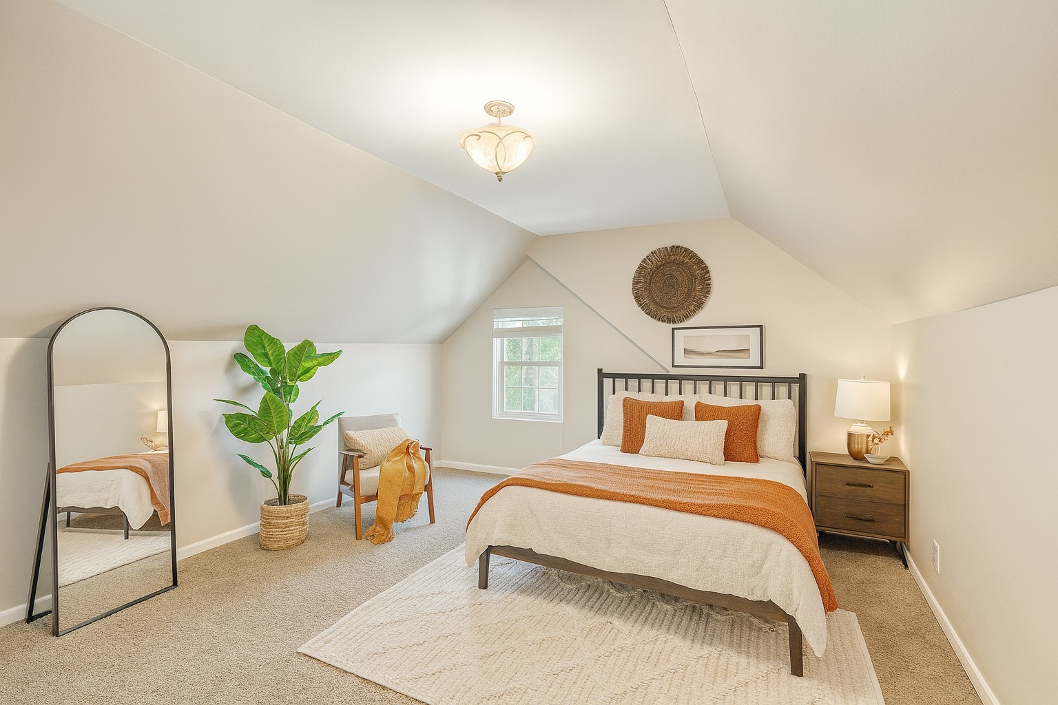 4631 North Lawler Avenue Chicago, IL 60630 - Photo 17 of 34 a bedroom with a bed and a chandelier