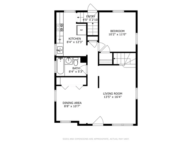 a picture of a bench in room