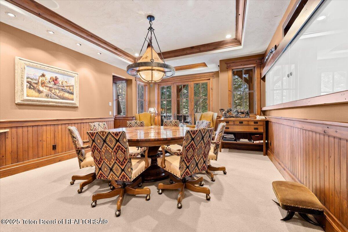 6355-6335 Red Tail Road Jackson, WY 83001 - Photo 27 of 73 Main House - Conference Room