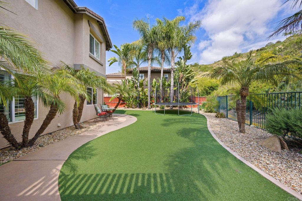 2107 Sun Valley Road San Marcos, CA 92078 - Photo 33 of 41 a view of a backyard with plants and palm trees