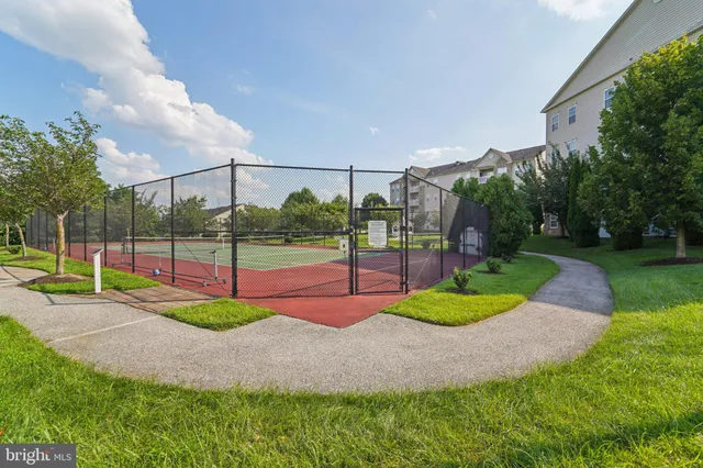 a view of a park with slide