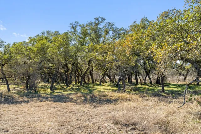 a backyard of a house with swimming pool and a bench