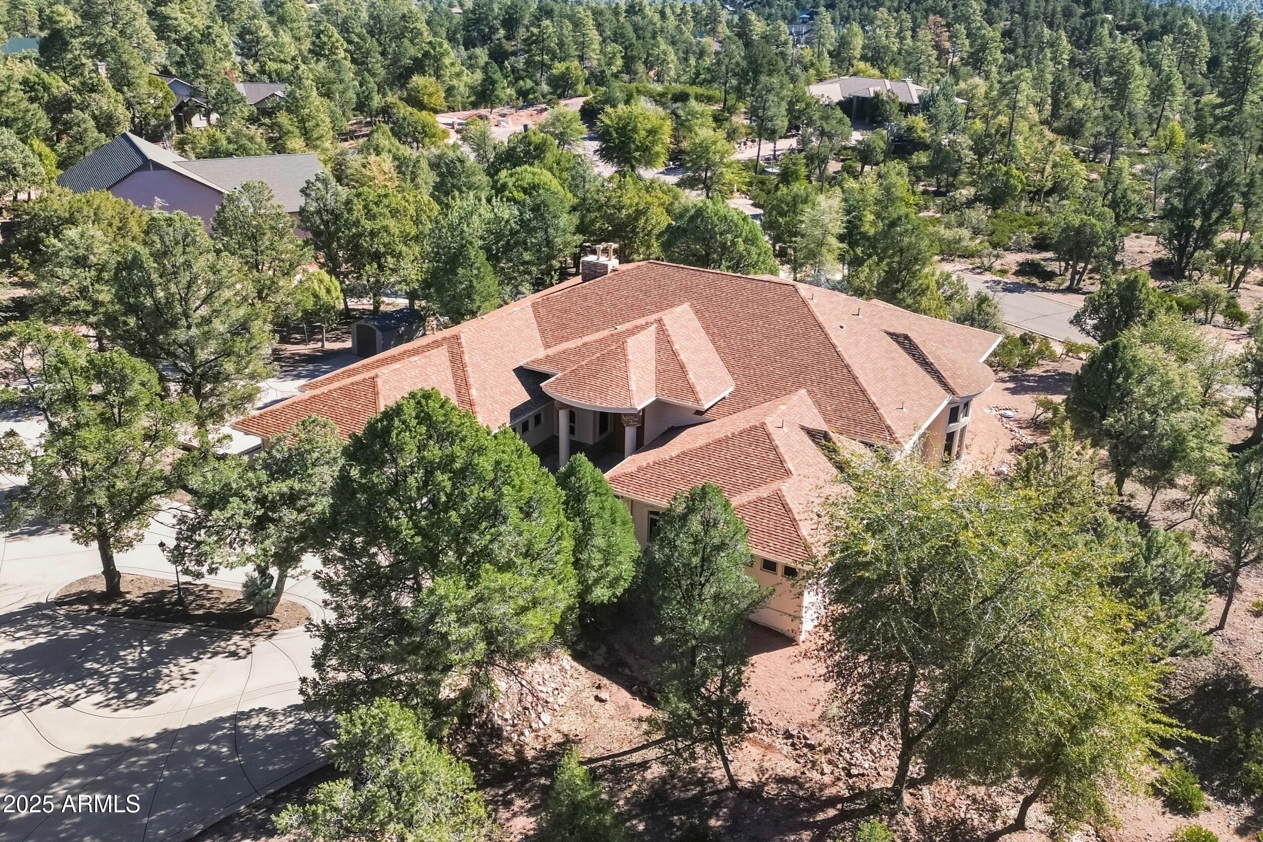 1606 Becky Circle Payson, AZ 85541 - Photo 2 of 58 an aerial view of a house with yard and outdoor seating