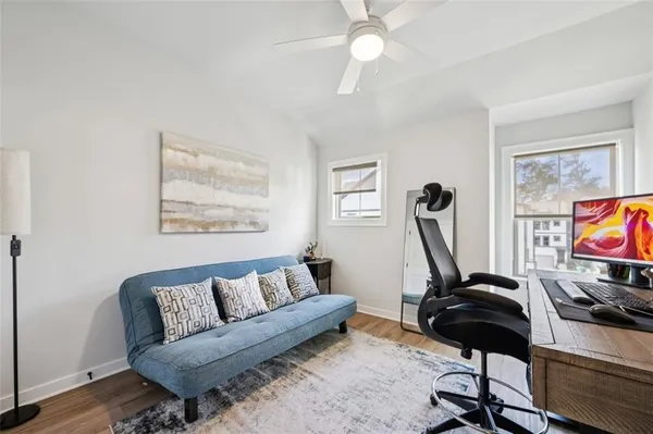 a room with gym equipment and equipment