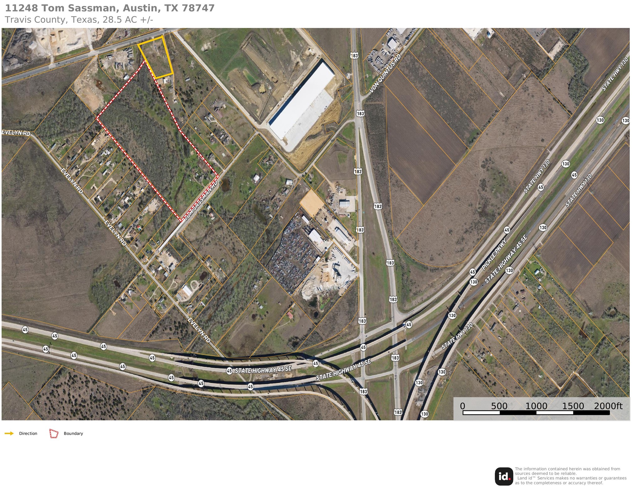 28.5 Acres close to Hwy 130, Hwy 45, & Hwy 183