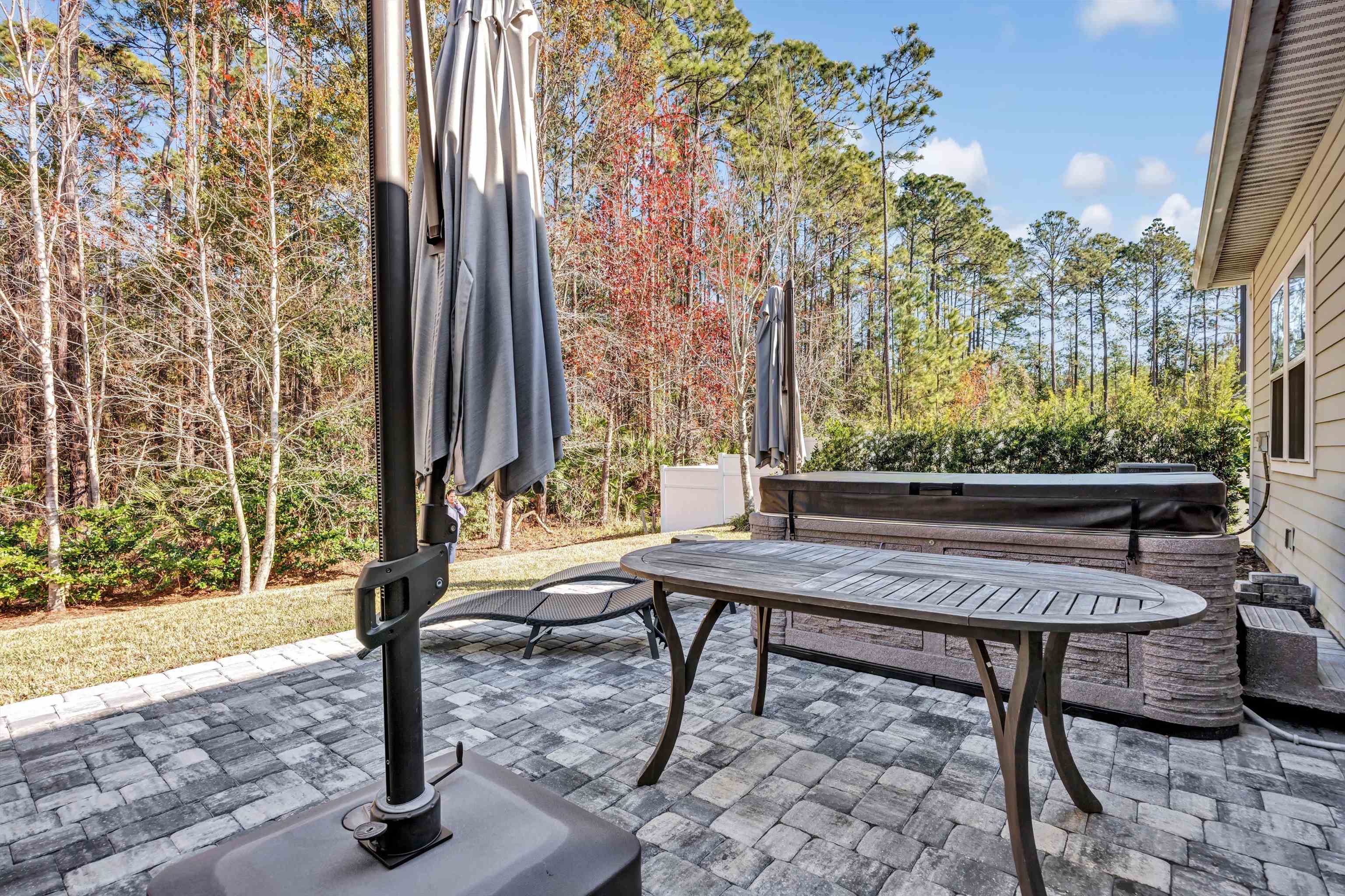 267 Downs Corner Road St. Augustine, FL 32092 - Photo 35 of 37 a view of backyard with a tub and trees