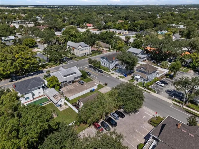 an aerial view of residential house with parking space