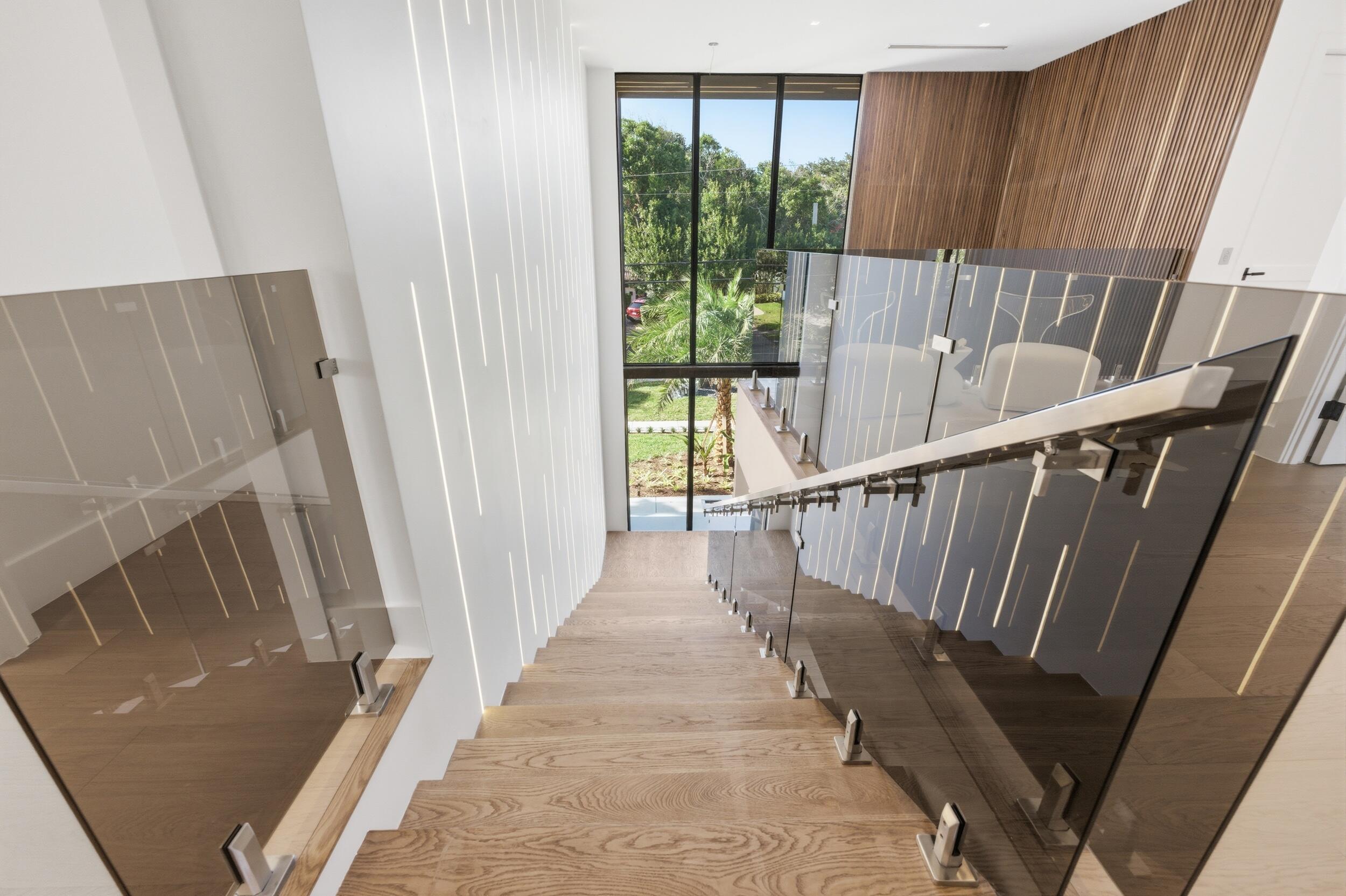 2360 Northeast 49th Street Lighthouse Point, FL 33064 - Photo 37 of 66 a view of balcony with wooden floor
