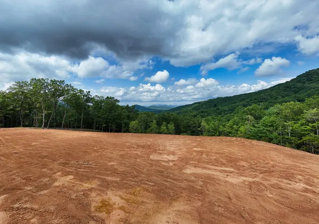 a view of outdoor space with mountain view