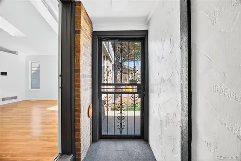 a view of front door