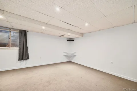 a view of a room with a barbeque