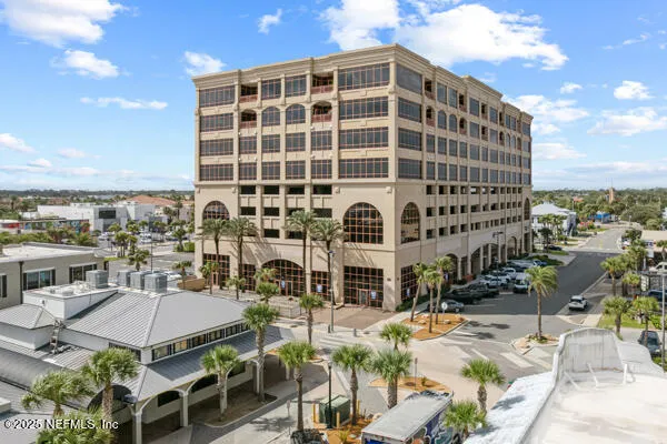a view of a city with tall buildings