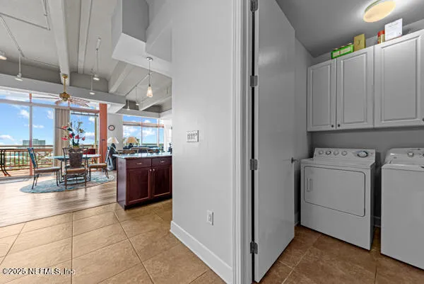 a room with storage and utility