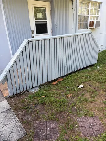 a view of a balcony
