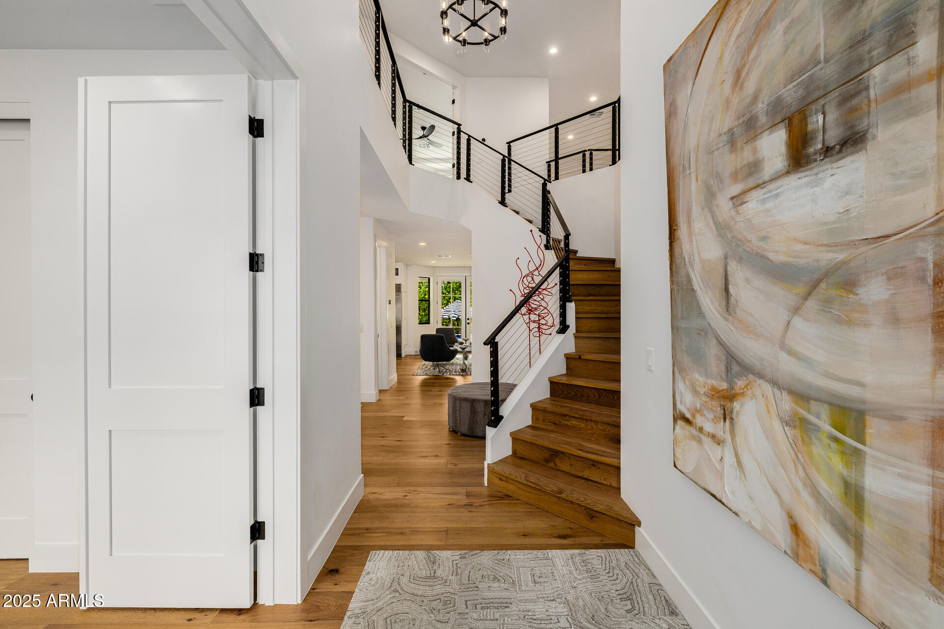7245 North 13th Lane Phoenix, AZ 85021 - Photo 3 of 40 a view of staircase with white walls and white walls