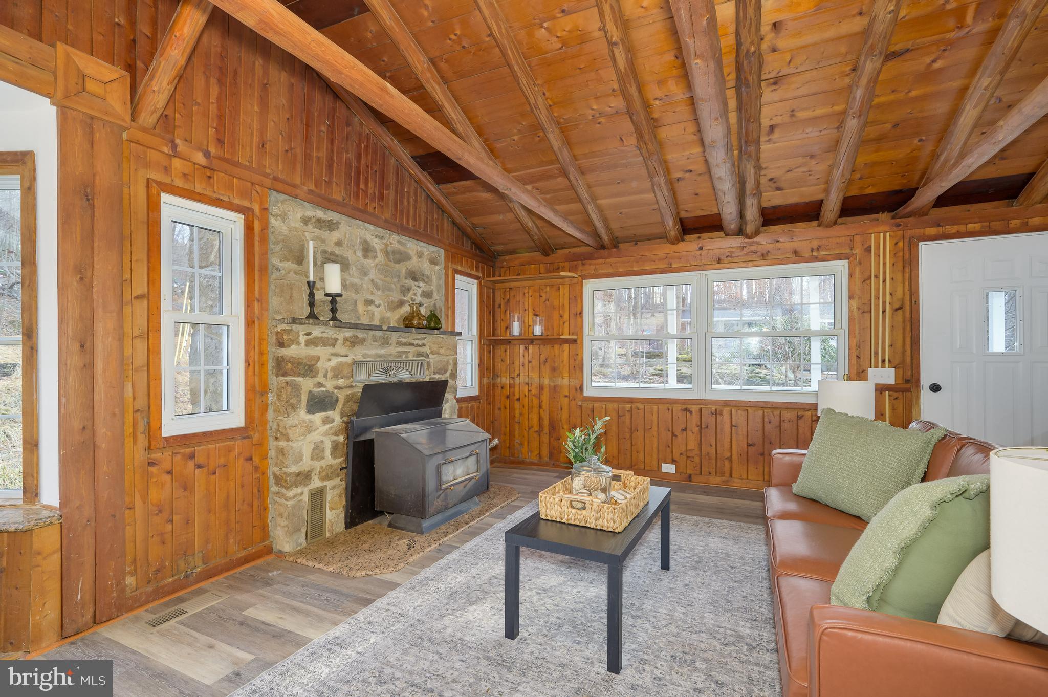 131 Flop Ear Road Harpers Ferry, WV 25425 - Photo 8 of 24 a outdoor living space with furniture and a fireplace