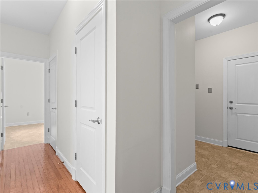 6611 Ammon Road Ford, VA 23850 - Photo 40 of 78 Interior hallway with wood-finish flooring, multip