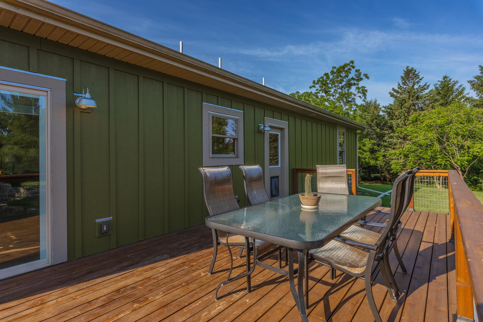 22037 East 2600 N Road Odell, IL 60460 - Photo 40 of 59 a view of a dinning table and chairs in patio of the house