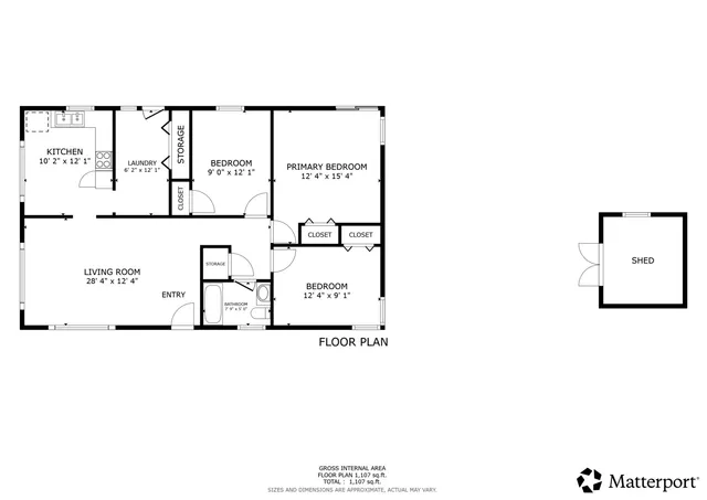 a picture of a floor plan