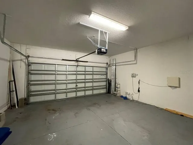 a view of a indoor garage
