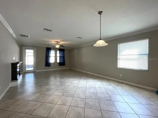 a view of a room and window