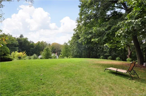 a view of an outdoor space and a yard