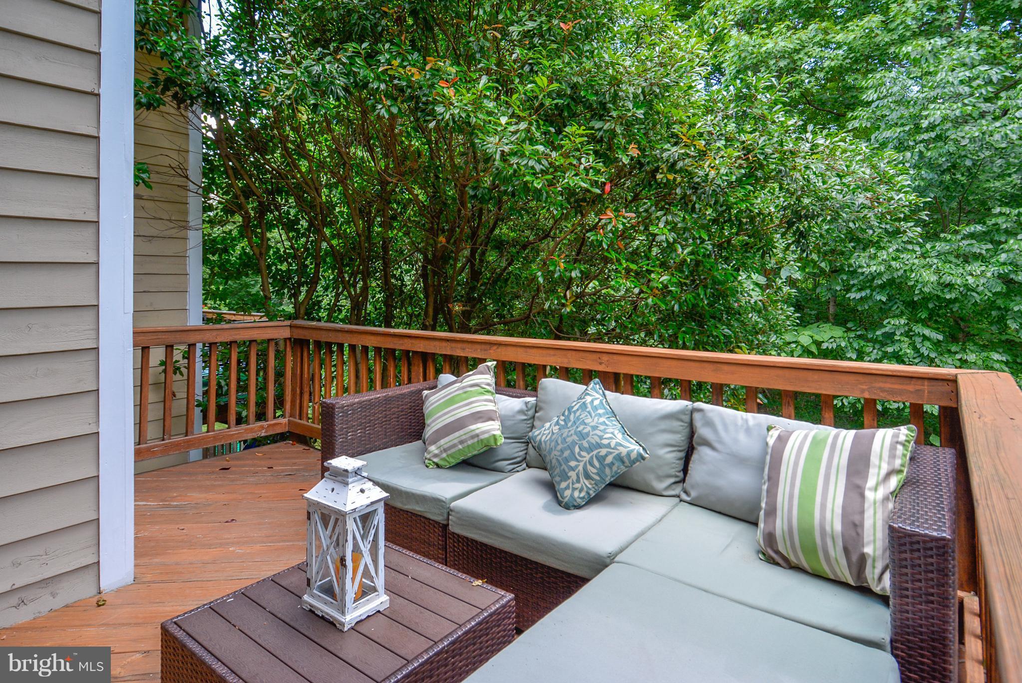 1417 Newport Spring Court Reston, VA 20194 - Photo 10 of 26 Secluded Deck Backing to Trees