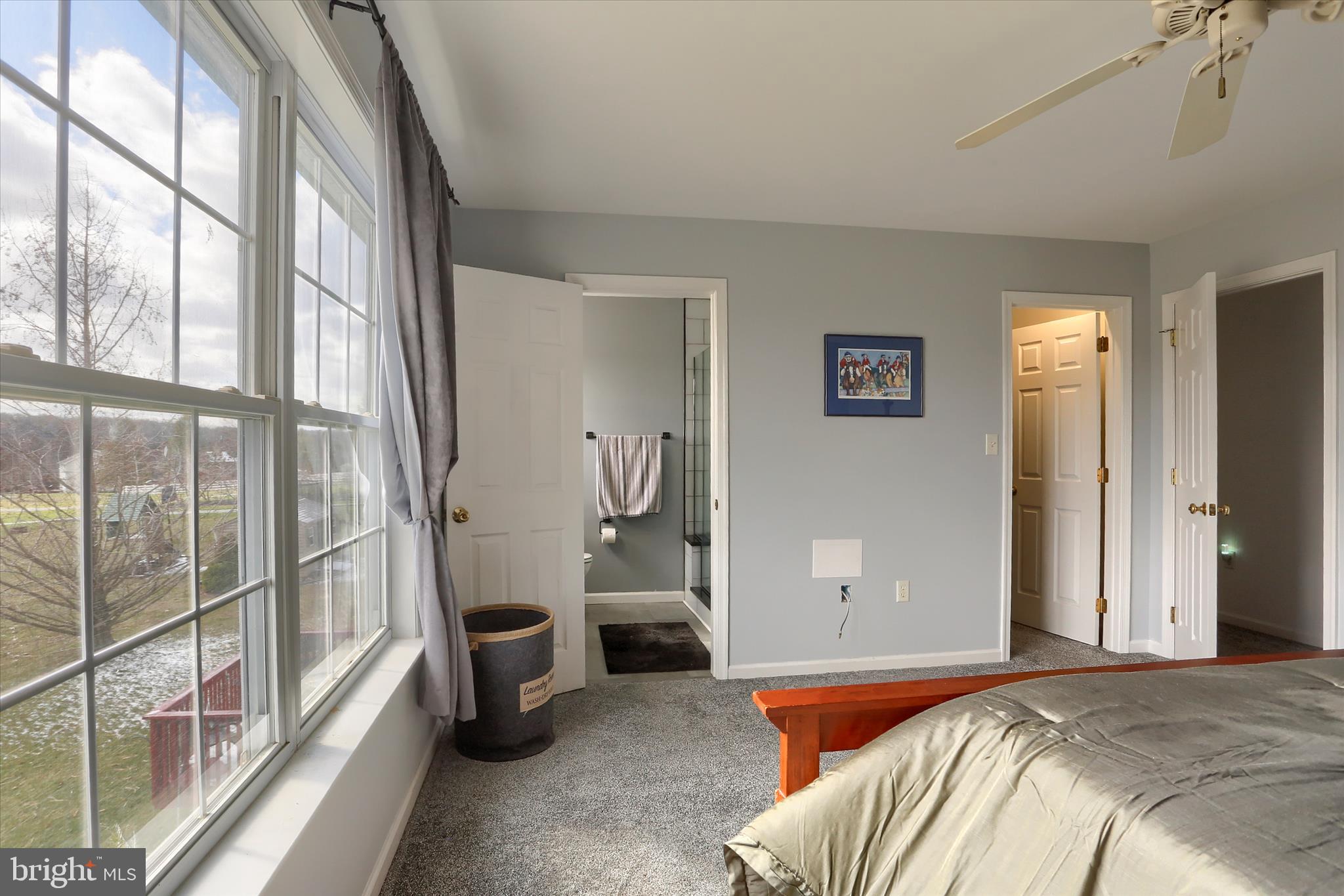 440 Whisler Road Etters, PA 17319 - Photo 23 of 33 a bedroom with a bed and a large window with the outer view