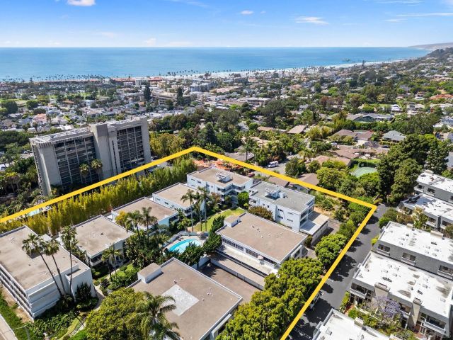 an aerial view of a city