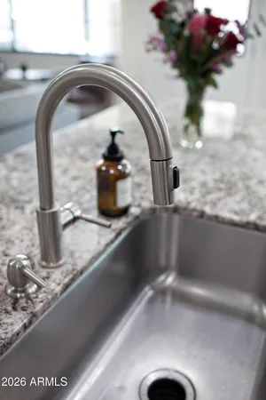 a close view of sink