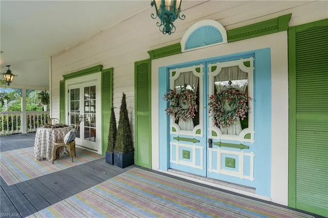 a view of a house with a deck