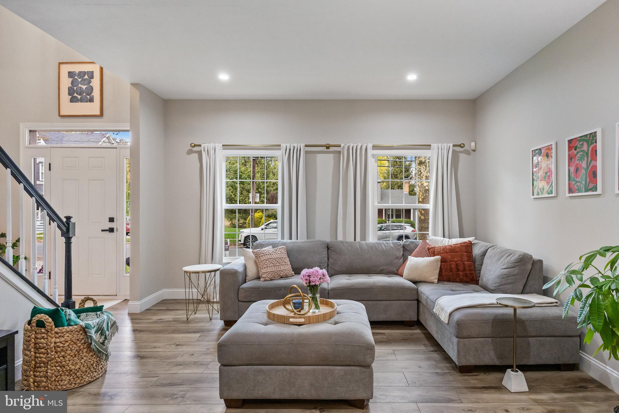 316 West 3rd Street Moorestown, NJ 08057 - Photo 6 of 48 a living room with furniture potted plant and window