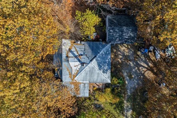 a backyard of a house