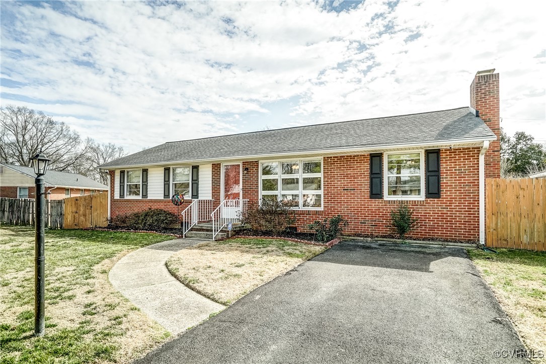 2703 Omega Road Henrico, VA 23228 - Photo 40 of 43 Single story home featuring a chimney, fence, a fr