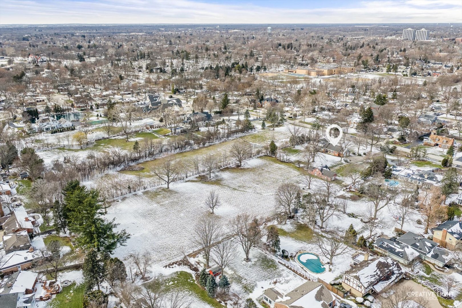 116 East Farnham Lane Wheaton, IL 60189 - Photo 11 of 12 an aerial view of residential houses with outdoor space