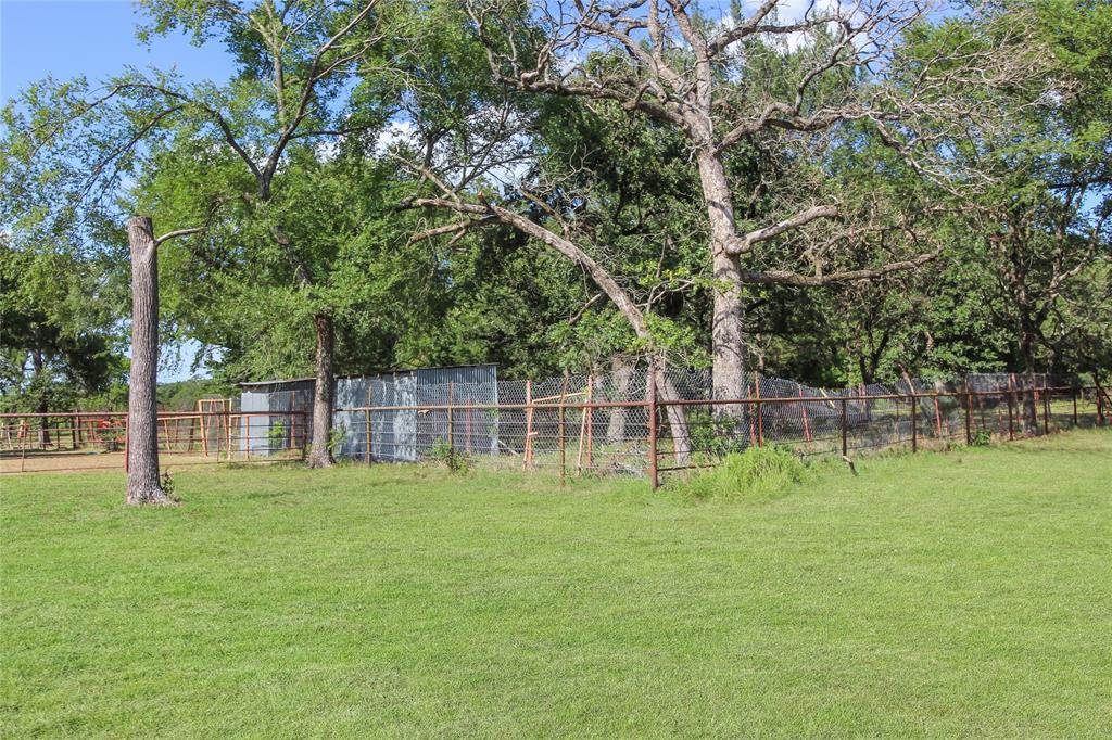 1001 Sandy Ridge Road Scurry, TX 75158 - Photo 34 of 35 Expansive grassy area with mature trees and a chain-link fence