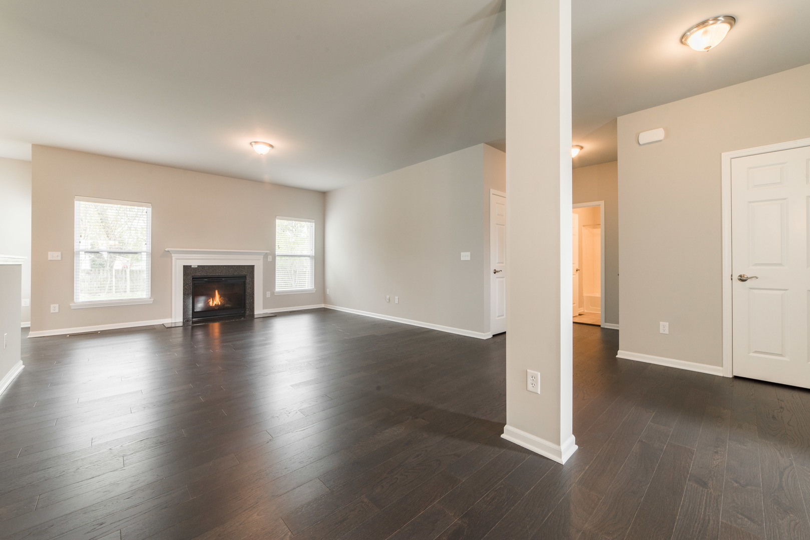 1111 Bailey Road Sycamore, IL 60178 - Photo 3 of 32 an empty room with wooden floor and fireplace