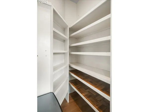 a close view of closet