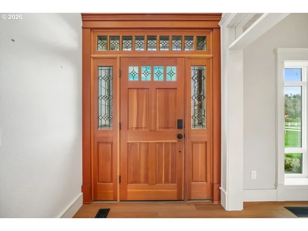 a view of front door